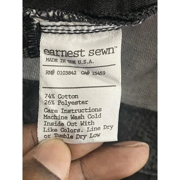 Earnest Sewn Audrey 541 Jeans Pants Leggings Mamba Black Women's Size 31 - Picture 4 of 6